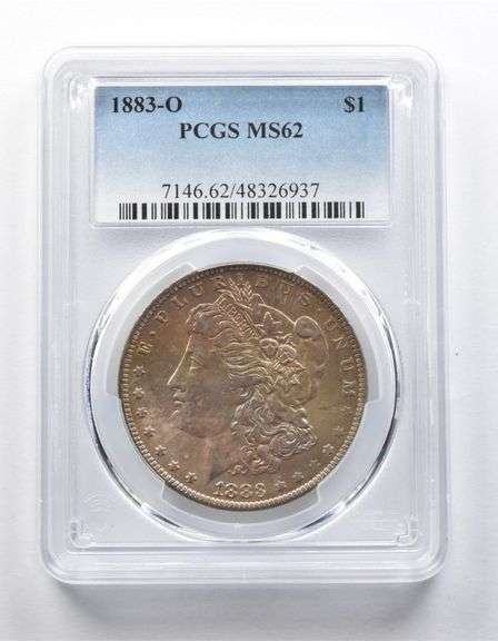 MS62 1883-O Morgan Silver Dollar PCGS Beautifully Toned