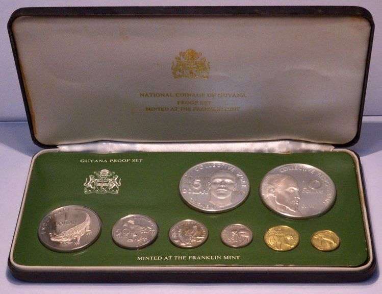 1976 National Coinage Of Guyana Proof Set