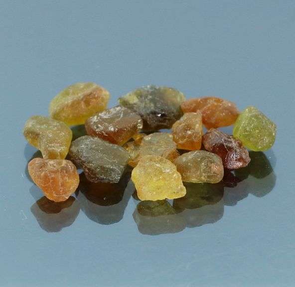 Great 10.46ct uncut Imperial Tourmaline set