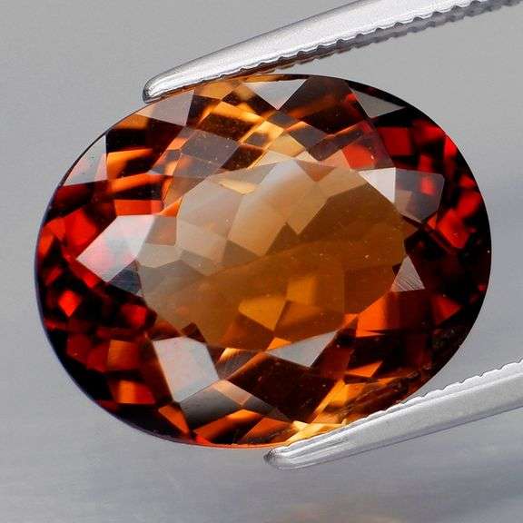 Eye clean! 7.15ct red amber Imperial Topaz