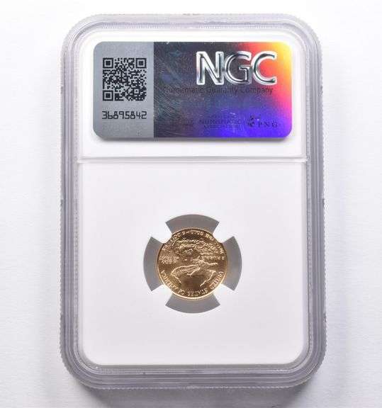MS70 1988 $5 American Gold Eagle 1/10 Oz Gold NGC