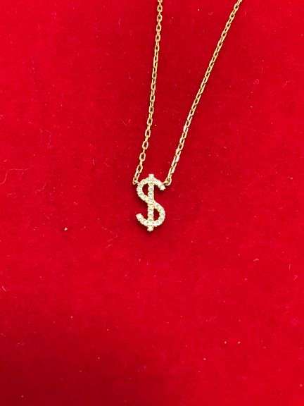BRAND NEW 14K GOLD AND DIAMOND NECKLACE