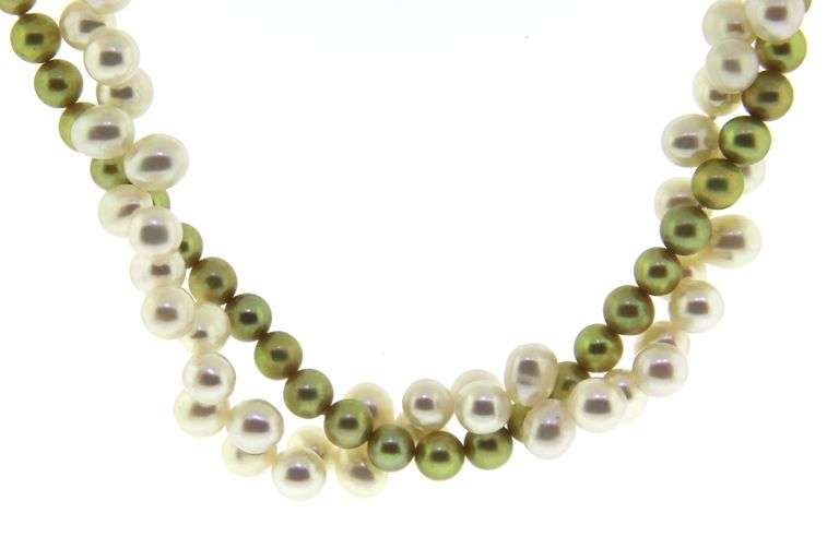 Pearl Necklace w Sterling Silver Clasp