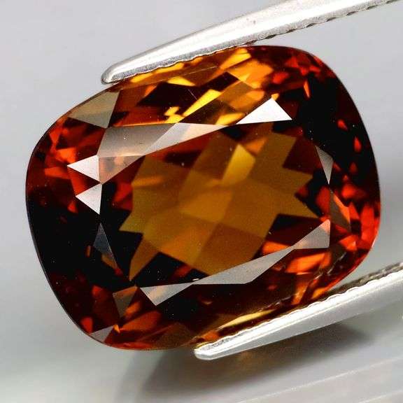 Stunning 12.35ct cushion cut Imperial Topaz