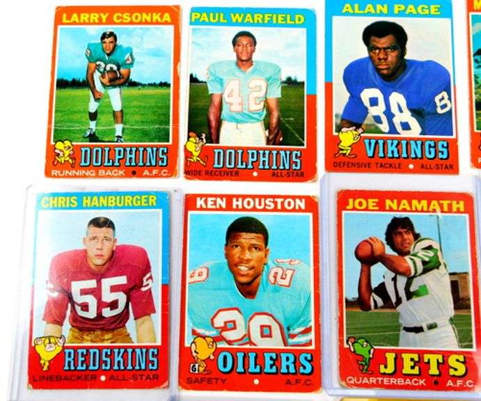 13 Topps 1971 Football Greats