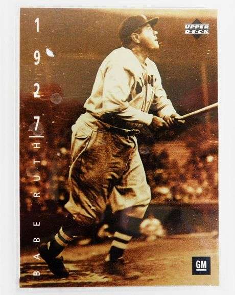 Babe Ruth 1994 General Motors Baseball Card, 10 Gem-MT