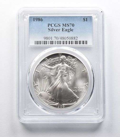 MS70 1986 American Silver Eagle PCGS