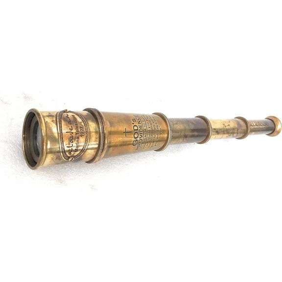 Brass Spyglass with Special Engraving