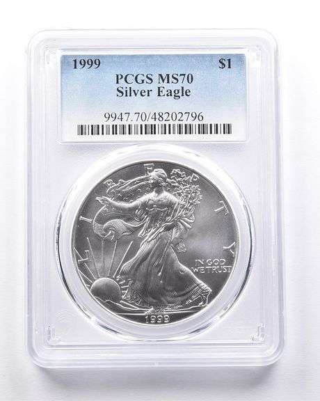 MS70 1999 American Silver Eagle PCGS
