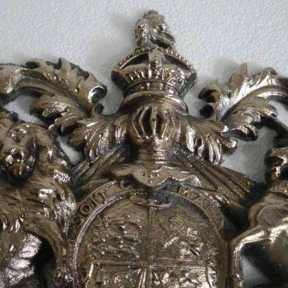 Heavy Cast Antique Royal Plaque