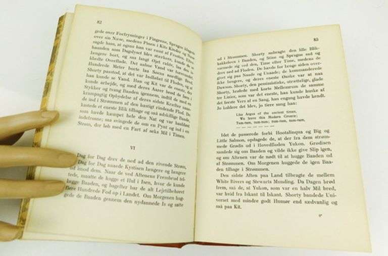1920's Jack London Danish Antique Book