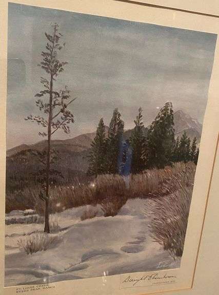 Eisenhower 1952 St Louis Creek Byers Pear Ranch Official White House Christmas Card