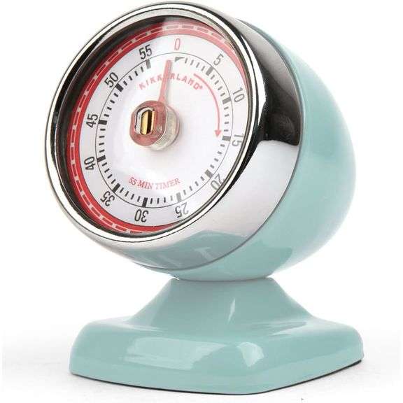 Vintage Blue Streamline Kitchen Timer