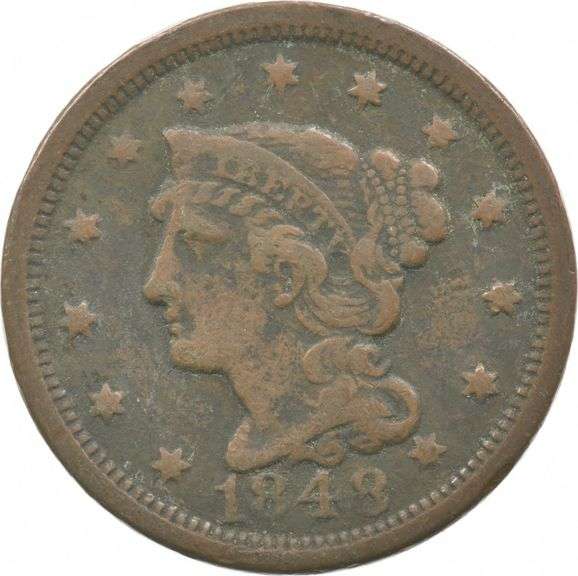 1848 Liberty Head Large Cent Cxnt Brothel Token