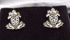 Wild 925 Frog Stud Earrings