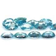 Vibrant blue! 8.69ct 14pc Cambodian Zircon set