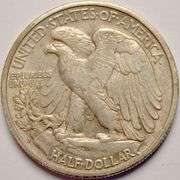 1942-S Walking Liberty Half Dollar, Circulated With Luster.