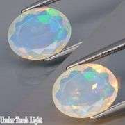 Excellent glittering 1.64ct faceted Jelly Opal