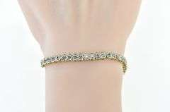 10K Yellow Gold 1.50 Ctw Diamond Vintage Classic Tennis Bracelet