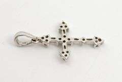 Tasteful Wwhite Gold & Diamond Cross
