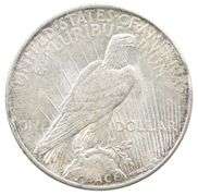 1924 Peace Silver Dollar Clipped Planchet ERROR