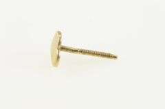 10K Yellow Gold Heart Love Symbol Single Stud Earring