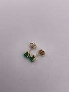 .6g 14k YG Earrings Emeralds