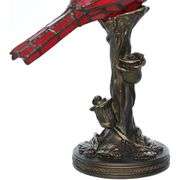 Cardinal Stained Glass Estate Lamp