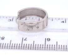 3 Pairs of 14kt white gold small hoop earrings