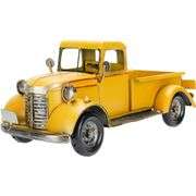 Vintage Handmade Yellow Pickup Truck