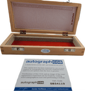 Dexter Cast Autographed Custom Blood Glass Slides Case ACOA