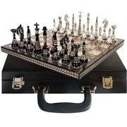 Legacy Handcrafted Brass Tribal Chess Set