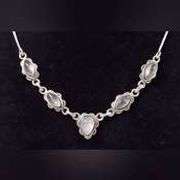 Beautiful 925 Festoon Style Gemstone Necklace