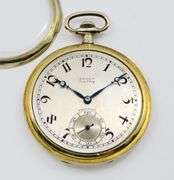 Distinguished 1923 Gruen Swiss-Made Gold Filled Pocket Watch