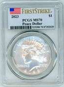2023 Peace Commemorative Silver Dollar in PCGS MS70 First Strike