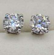 Sparkling 2.04 Ct VVs1 F-G Lab Simulated Diamond Earrings