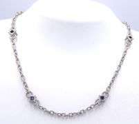 925 Sterling silver Judith Ripka Amethyst necklace