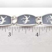 Fancy 925 SIAM Black Enamel Thia Dancer Bracelet