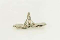 Sterling Silver Southwestern Black Onyx Leaf Feather Ring