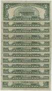 Lot of 12 Series of 1963 $5 Red Seal Notes in circ