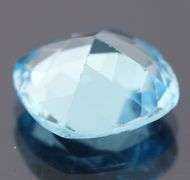 Sparkling 13.09ct cushion cut sky blue Topaz