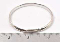 Fantastic 14K White Gold Hinged Bracelet