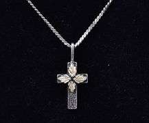 Cross Pendant Necklace in Sterling Silver