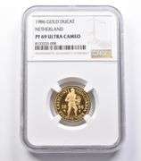 PF69 UCAM 1986 Netherlands Gold Ducat NGC