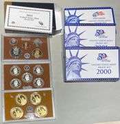 2000 2001 2005 2011 US Proof Sets