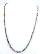 Vintage 925 sterling silver Byzantine chain necklace