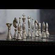 Legacy Handcrafted Brass Tribal Chess Set