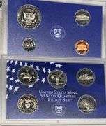 1999 2000 2001 2005 US Proof Sets