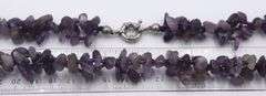 Amethyst necklace with matching bracelet