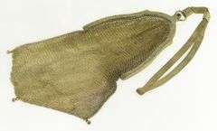 Sterling Silver Art Deco Engraved Scroll Mesh Vermeil Purse